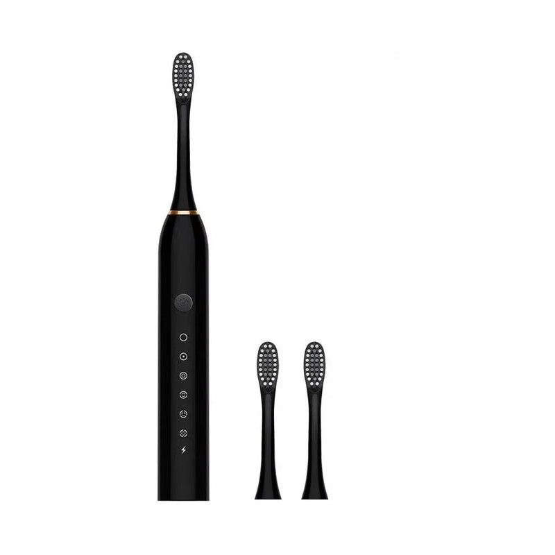 Escova de dentes elétrica ultrassônica com seis modos de velocidade, para casa, cabelo macio, carregamento USB, à prova d'água, limpador de dentes adulto, conjunto automático para casais